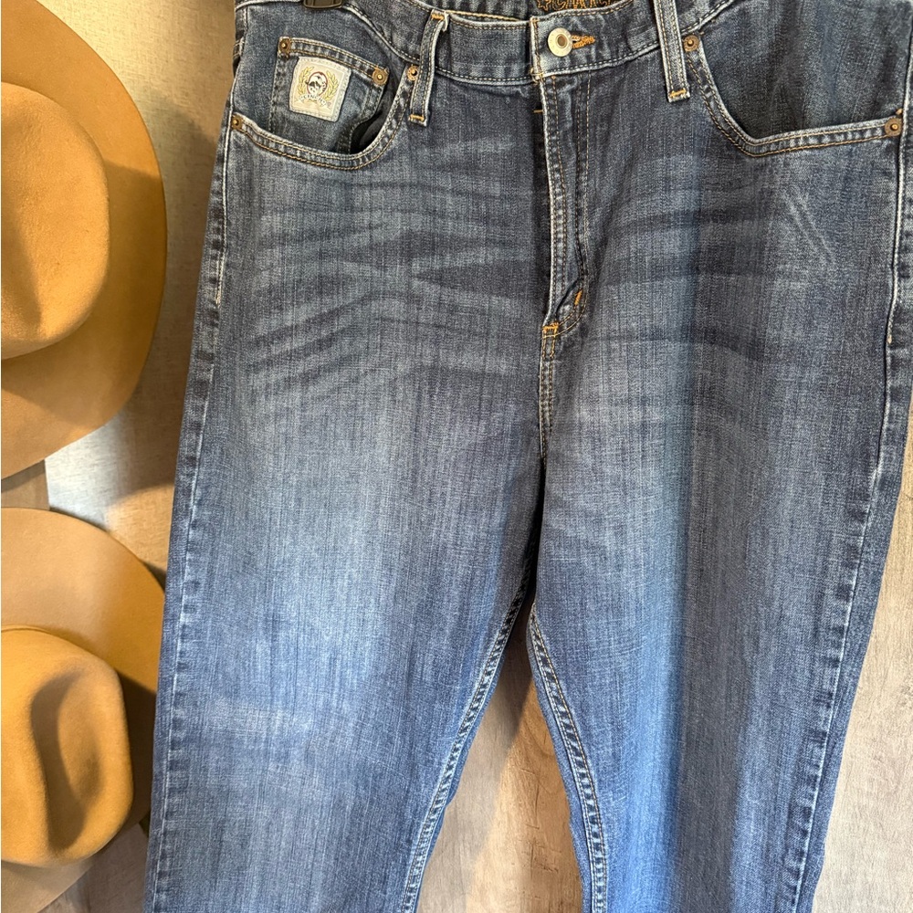 Cinch Light Blue Bootcut Jeans